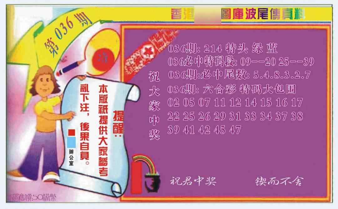 036期波尾传真料[图]